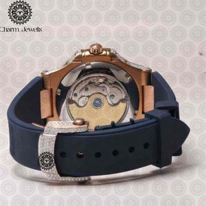 Charm_Jewells Luxury Stainless Steel <b>Watch</b> 40mm Irregular Case Diamond Encrusted Sapphire Crystal Analog Quartz Unisex - Product Image 4