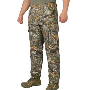 Pantalones Cargo de Caza Casuales Rectos de Alto Rendimiento para Hombre, Transpirables, de Mezcla de Algodón, con Múltiples Bolsillos, Ligeros - Product Image 1