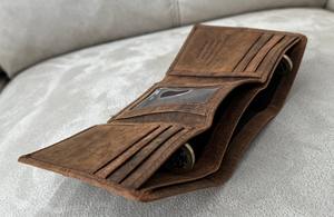 Premium Business Genuine Leather Trifold <b>Wallet</b> <b>Men</b> RFID Blocking Custom Brand <b>Credit</b> <b>Card</b> Holder OEM Factory NTW-0025 - Product Image 2