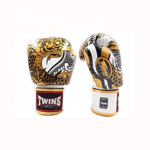 Gants de boxe Twins personnalisés, 100% cuir véritable, fermeture à boucle, antidérapants, pour Muay Thai, Sanda, adultes et arts martiaux - Product Image 1
