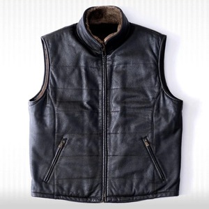 Chaleco de Piel de Oveja para Hombre, Chaleco de Piel de Oveja Genuina para Invierno - Product Image 1