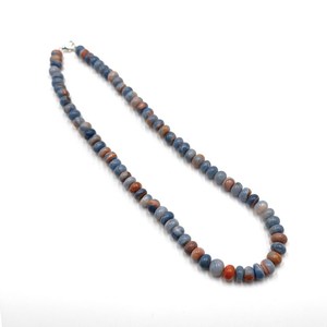Natural Blue Peruvian <b>Opal</b> Rondelle Loose Gemstone <b>Necklace</b> 8mm Smooth Beaded Jewelry Wholesale Blue <b>Opal</b> Bulk Supplier - Product Image 2