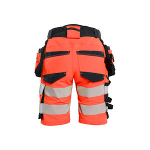 Durable <b>Work</b> Shorts Men's Workwear Short Working Short <b>Pants</b> with Multiple Pockets Multi-Pocket <b>Cargo</b> Safety Shorts - Product Image 2
