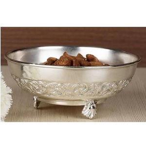 Bol de service décoratif en métal fait main, écologique, pour fruits secs, idéal pour les collations et desserts – Produit très vendu - Product Image 2