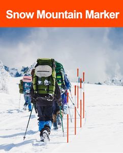 Marqueurs réfléchissants pour allée, piquets à neige de 48 pouces, tige en FRP avec bande réfléchissante - Product Image 3