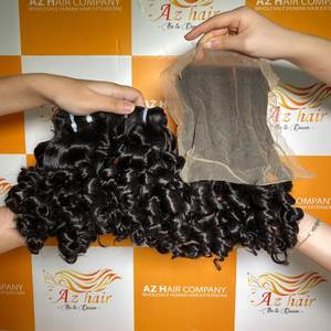 ผมต่อจากผมมนุษย์เกรด12A ไม่ผ่านกระบวนการสองชั้นแบบอัจฉริยะไม่ผ่านกระบวนการในทุกสีมีลักษณะเป็นลอนหลวม - Product Image 6