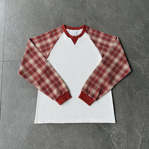 Camiseta Térmica de Manga Raglán para Hombre, Tejido Sólido de 180g, Corte Regular, Cuello Redondo Informal, Ribete en Contraste, Logotipo Frontal, Transpirable - Product Image 3
