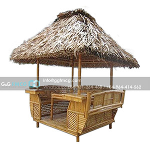 Gazebo moderne en bambou avec toit en noix de coco pour bars en plein air hôtels restaurants vente en gros de meubles pour ensembles de bar - Product Image 2