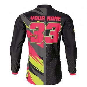 Maillot de vélo de route et de montagne personnalisé, impression par sublimation 100% polyester pour le motocross, respirant et à séchage rapide - Product Image 2