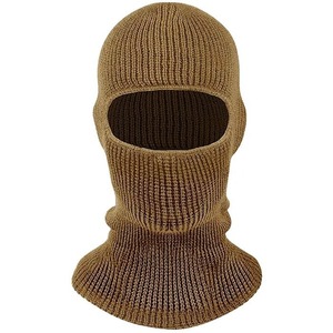 Accessoires de cyclisme unisexes pour l'hiver, masques de ski pour hommes, balaclava à 3 trous, masque intégral en tricot pour le ski - Product Image 1