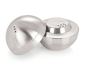 Juego de Salero y Pimentero Clásico de Acero Inoxidable para Mesa - Product Image 2