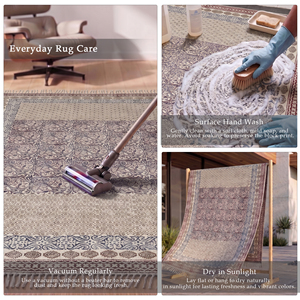 Decorative Handmade Cotton Bohemian Geometric Pattern Pet Friendly Eco-Friendly <b>Thin</b> Flat Pile Floor <b>Rug</b> for Modern Homes - Product Image 3