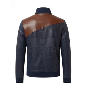 <b>Men</b> <b>Leather</b> Tracksuit Two Piece Set Zip Up Jacket <b>Trousers</b> Stylish Casual Sportswear Outfit For Outdoor Wear - Product Image 4