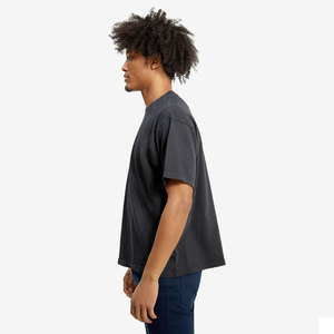 Men's Adult BLACK Chenille T Shirt Premium Cotton Embroidered Custom Apparel T Shirt - Product Image 2