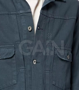 Chaqueta de Invierno con Capucha Suave y Duradera para Hombre con Logotipo Frontal Estilo Chaqueta Vaquera Clásica y Cómoda 100% Algodón - Product Image 6