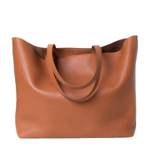 กระเป๋าถือและกระเป๋าสะพายผู้หญิงแบบเรียบง่าย ทนทาน น้ำหนักเบา หนังแท้ 100% รับสกรีนโลโก้แบรนด์ตามสั่ง - Product Image 1