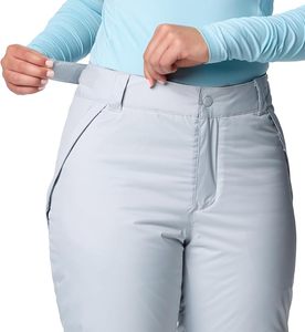 Pantalon de ski unisexe gris clair imperméable, coupe-vent, écologique -Tex avec isolation en polaire et fermeture à cordon - Product Image 3