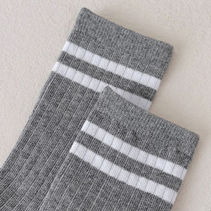 Calcetines de Hombre Personalizados de Alta Calidad, Calcetines Deportivos Casuales de Negocios, Calcetines Transpirables Suaves con Rayas, Calcetines Absorbentes de Sudor para Otoño - Product Image 5