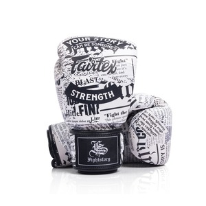นวมชกมวย Fairtex x Fight Story คุณภาพสูงสุด นวมชกมวย Fairtex หนังแท้ นวมมวยไทยสำหรับฝึกซ้อม อุปกรณ์ชกมวยแบบสั่งทำ - Product Image 1