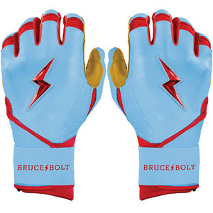 ถุงมือตีเบสบอลหนังวัวแท้ Bruce Bolt คุณภาพสูงสำหรับมือซ้าย ทนทาน ผลิตโดยผู้ผลิตมืออาชีพ รับผลิตตามสั่ง MOQ ต่ำ - Product Image 1