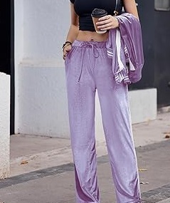 Ensemble de survêtements en velours pour femmes, sur mesure, pour l'hiver, deux pièces, jogging, survêtements en velours amples, respirants, pour filles - Product Image 4