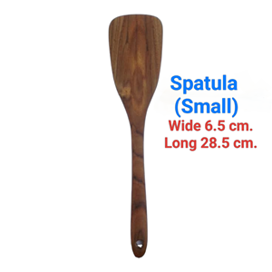 Espátula de Cocina, Utensilio de Madera 100% Ecológico Hecho de Madera de Teca, la Madera Más Duradera Hecha en Tailandia - Product Image 1