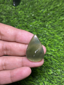 Pierre précieuse naturelle de qualité AAA, verte, en forme de poire, taille personnalisée, pour la fabrication de bijoux, FAIJAN GEMS du Rajasthan - Product Image 2