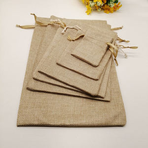 Biodegradable <b>Small</b> Jute Jewelry Pouches Bulk Supply for Retail <b>Packaging</b> and Gift Use - Product Image 6