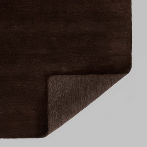 Alfombra Negra Lisa de Textura Suave, Estilo Moderno y Minimalista, para Sala de Estar, Dormitorio, Decoración Contemporánea para el Hogar - Product Image 6