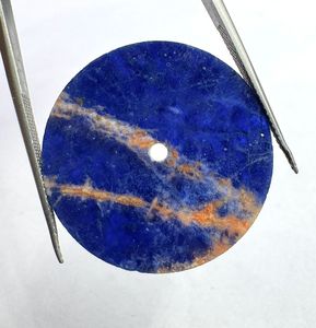 Cadran de montre en sodalite naturelle 28,50 mm x 1,50 mm, pièces de modification de montre, horlogerie de luxe sur mesure - Product Image 5