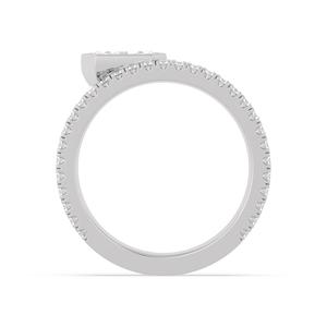 Anillo de Diamante Cultivado en Laboratorio, Apilable, con Bisel, Corte de Diamante Súper Elegante, Redondo, para Mujer, Oro Rosa, Oro Blanco, Joyería de 9K - Product Image 2