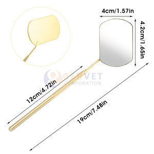 New Style Lightweight Stainless Steel Heart Shape & <b>Square</b> Eyelash Extensions <b>Mirror</b> Factory Direct Sale - Product Image 3