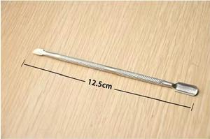 2026 trending <b>nail</b> pusher Stainless steel <b>nail</b> cleaner Double ended <b>nail</b> <b>tool</b> New design <b>nail</b> cuticle pusher - Product Image 4