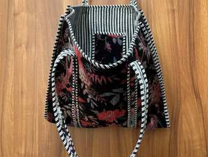 Sac fourre-tout matelassé en velours réversible avec doublure en toile vintage, fermeture éclair, très grande taille, pour femme, idéal pour les voyages et le shopping - Product Image 3