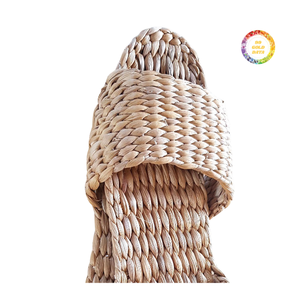 Sustainable Water Hyacinth <b>Slippers</b> Handwoven Indoor Eco Home Footwear - Product Image 3