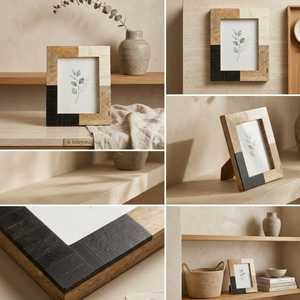 Handmade Luxury MDF <b>Frame</b> with Bone Inlay Resin Work & Mother of <b>Pearl</b> Shell Accents - Product Image 6