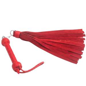Professional BDSM Sheep Skin Flogger with Thick Falls Steel Buckle 3.5cm Width and Non-Slip Grip - Product Image 1