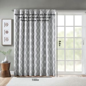 Ikat stampato oscurante tenda Patio pannello singolo mantovana - Product Image 2