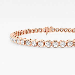 Bracelet tennis 5 carats en diamants de laboratoire ronds à quatre griffes, 7 pouces, bijou délicat et étincelant, cadeau pour femme - Product Image 2