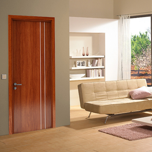 Puerta Corredera de Polímero Resistente, 100% Impermeable, Material WPC, Compuesto de Madera Interior, Moderna, para Entrada, Baño, Villa, Hotel - Product Image 3