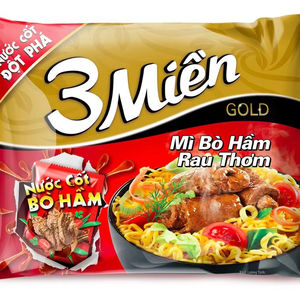 Nouilles de bœuf 3 Mien, soupes de nouilles instantanées 65g, fabrication OEM de marque privée, super nouilles instantanées du Vietnam, prix bas, meilleures ventes - Product Image 3