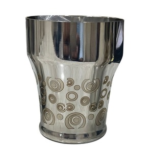 Elegant Stainless Steel Tumbler With Floral Pattern Hand-Made Bohemian Design For Home Hotels Party Use <b>Water</b> Glass On Sale - Product Image 2