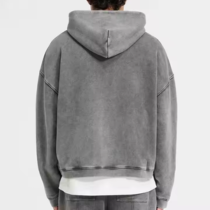 Schwerer Alltags-Baumwoll-Hoodie, Sportlicher Pullover-Hoodie für Herren, Individuelles Logo, Fabrikpreis, Großhandel - Product Image 5