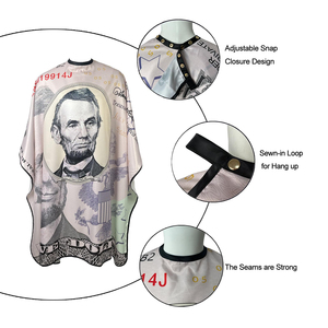 Capa de Barbero Profesional Personalizada con Cierre en el Cuello, Impresión por Sublimación, Accesorios de Barbería, Venta Caliente - Product Image 2