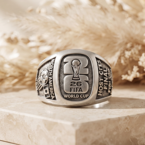 Custom FIFA 26 Soccer Championship <b>Ring</b> Moissanite Solid 925 <b>Silver</b> Hip Hop Statement <b>Mens</b> Championship <b>Ring</b> Wholesale - Product Image 1