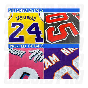 Maillot de basket-ball à séchage rapide en polyester, personnalisé avec nom, numéro et logo d'équipe pour les matchs de compétition - Product Image 4