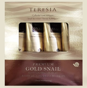 Crema de Manos Reparadora TERESIA Mini Premium Gold Snail, Nutritiva con Minerales, Hidratación Intensiva, Cuidado de la Barrera Cutánea, Anti-encogimiento, Fácil Absorción - Product Image 2