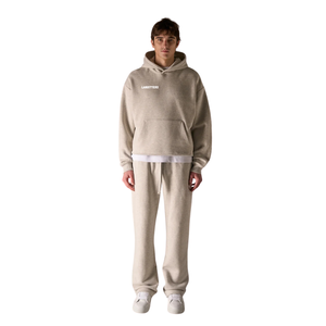 Conjunto de Sudadera con Capucha y Pantalones Deportivos para Hombre, Corte Recto, Ajuste Relajado, Dos Piezas, Estilo Casual Diario, Bolsillo Canguro, Personalizable OEM ODM - Product Image 1