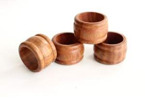 Anillos para servilletas de madera y portaservilletas de madera, accesorios decorativos para banquetes y hoteles a un precio asequible. - Product Image 3