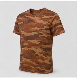 Camiseta de Manga Corta para Hombre con Estampado de Camuflaje Canyon Rust Broken Contour, MTS-CAMO-0007 - Product Image 2